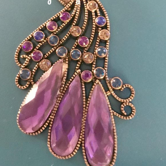 5/$20🔥Peacock Necklace Enhancer or Scarf Jewelry🔥 - Picture 2 of 6